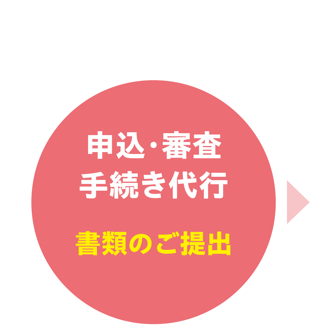 申込・審査 手続き代行　書類のご提出